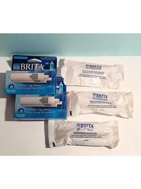 Brita Water Soft Squeeze Bottle Filter Replacement Total of 3 Filters